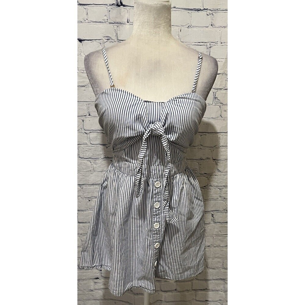 Dygarni California Striped Sailor Adjustable Strap Dress Size Small
